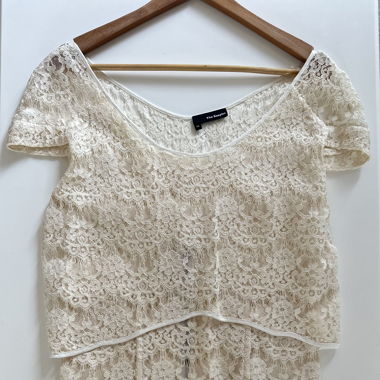 Cream lacy dress - The Kooples