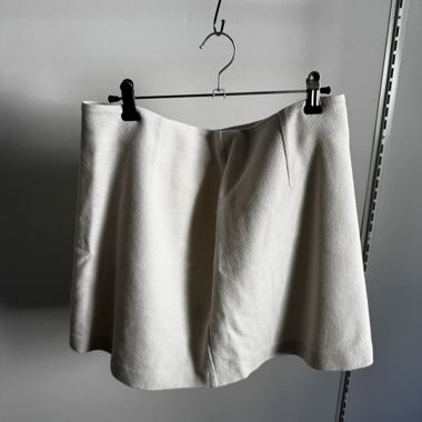 djerf avenue cream skirt