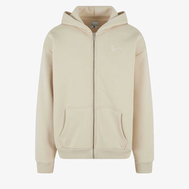 Beige Zip-Hoodie