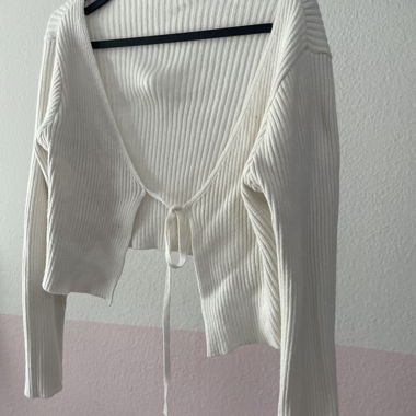 Gilet court blanc