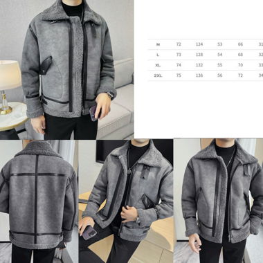 Herren Baumwolljacke, Pelz- und Lammfellmantel XL