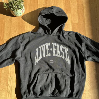 Live Fast Die Young Hoodie Black XL