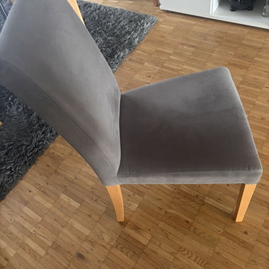 6 Esszimmersrühle grau