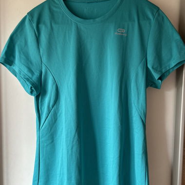 T-shirt de sport turquoise Kalenji