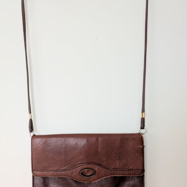Leder, Vintage Tasche 
