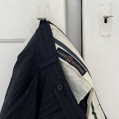 Pantaloni a righe Tommy Hilfiger