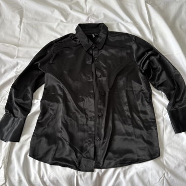 Black Satin Shirt