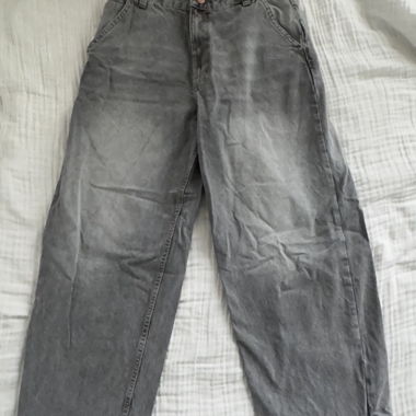 Pantaloni in jeans grigi