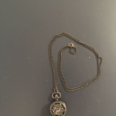 Necklace with watch