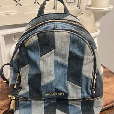 Borsa in Denim Patchwork Michael Kors