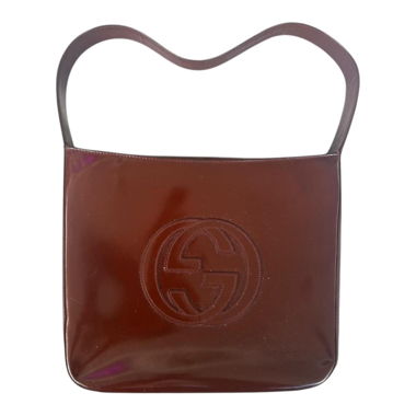 Gucci G-Logo Shoulder Bag – Red-Brown