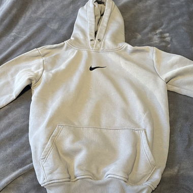 Felpa con cappuccio Nike azzurro chiaro