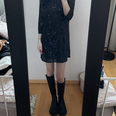Glitter-Dress (Black)