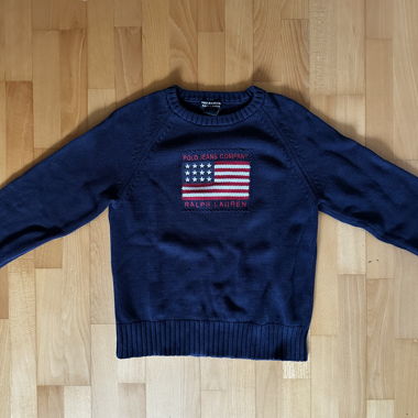 Ralph Lauren Polo Jeans American Flag Knit Sweater