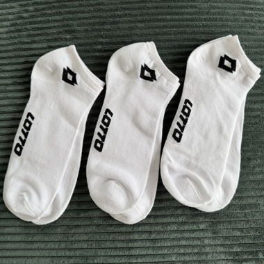 lotto white ankle socks