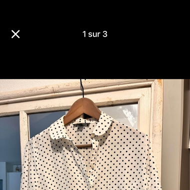 Blouse à pois 