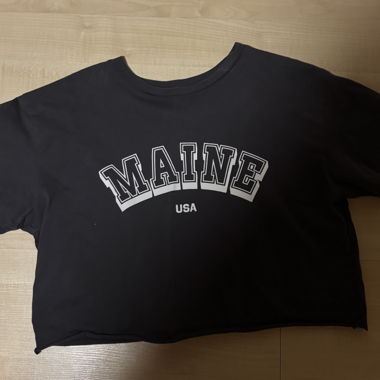 T-shirt crop USA Maine