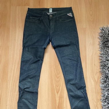 Beschichtete Replayjeans dunkelblau Gr 28 L 32