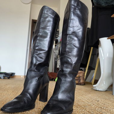 Black Knee-High Boots