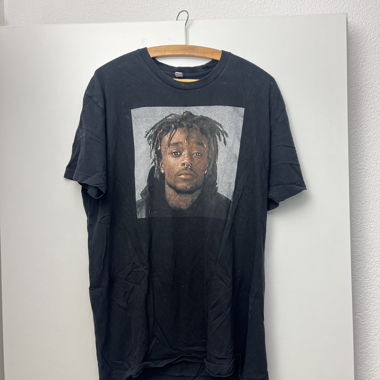 T-shirt noir à motif, LilUziVert