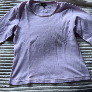 Top a Maniche Lunghe Rosa Chiaro