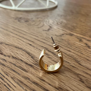 Goldige Modeohrringe
