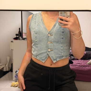 Jeansweste kurz