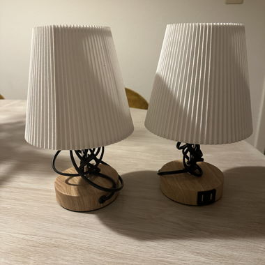 Coppia di lampade da tavolo
