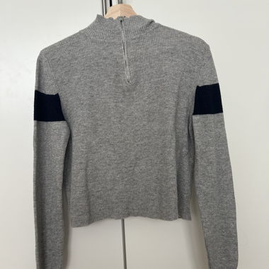 Grey knit sweater