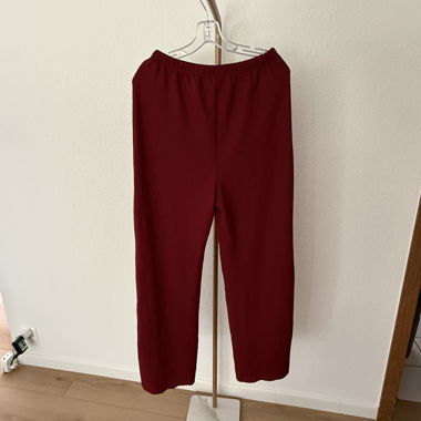 Burgundy-coloured Pants
