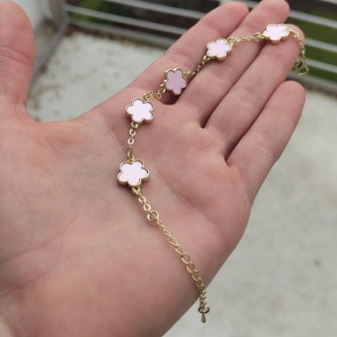 Kleeblatt Armband grosse Clover Schmuck Bracelet
