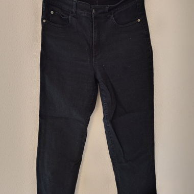 Jeans Neri con Frange