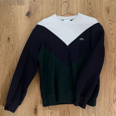 Lacoste Pullover – Größe US S – Weiß/Grün/Blau