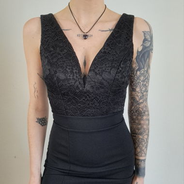 Kleid mit Spitze