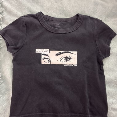 Black graphic T-shirt