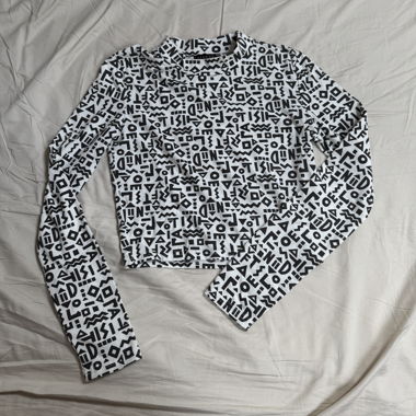 Afends Crop-Longsleeve con stampa, EU 38