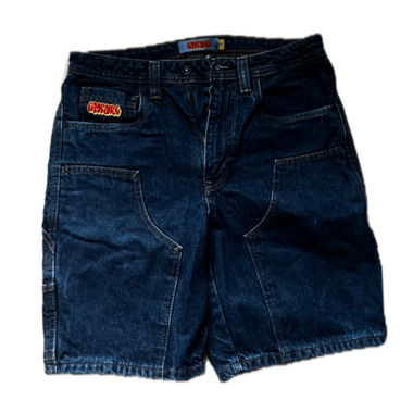 Jorts en denim bleu foncé