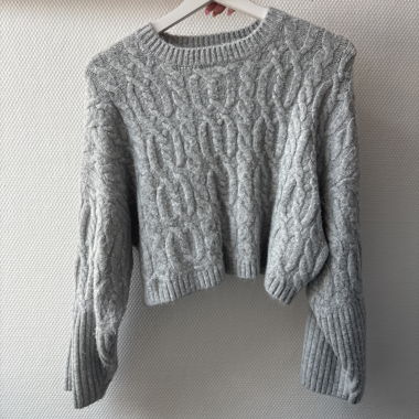 Cropped Knit Sweater