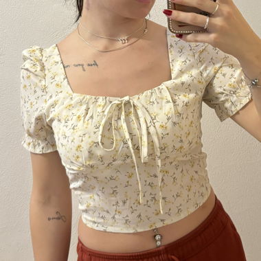 Bluse mit Blumenmuster