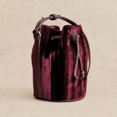 Sézane sac micro farrow bucket bag 