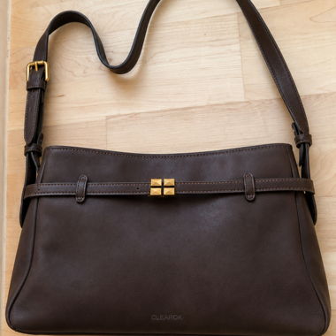 Dark Brown spacieuse Handbag