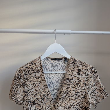 Blusa annodata stampata