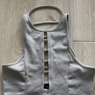 Crop top bleu brillant