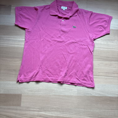 Rosa Lacoste-Poloshirt