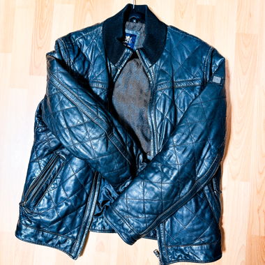Veste en cuir véritable Otto Kern