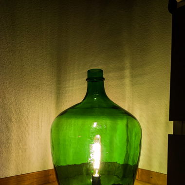 Design Ballonflaschen Upcycling - Flaschenlampe