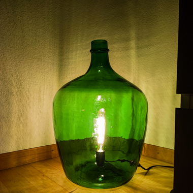 Design Ballonflaschen Upcycling - Flaschenlampe