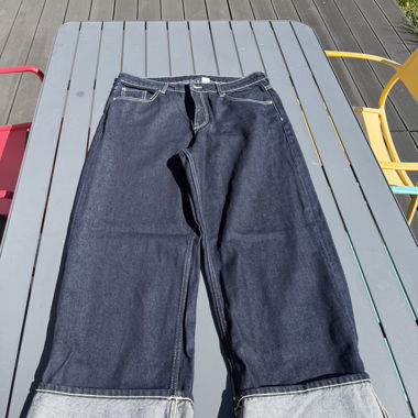 Jeans H&M a gamba larga bicolore