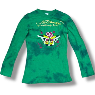 T-shirt à manches longues imprimé Ed Hardy