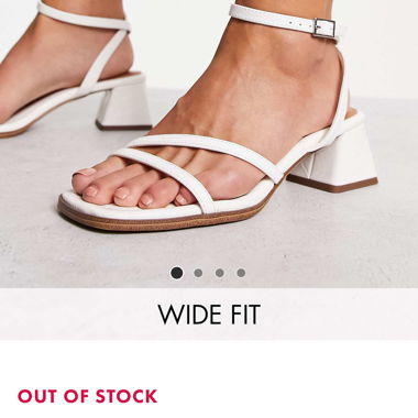 Sandales blanches à talon